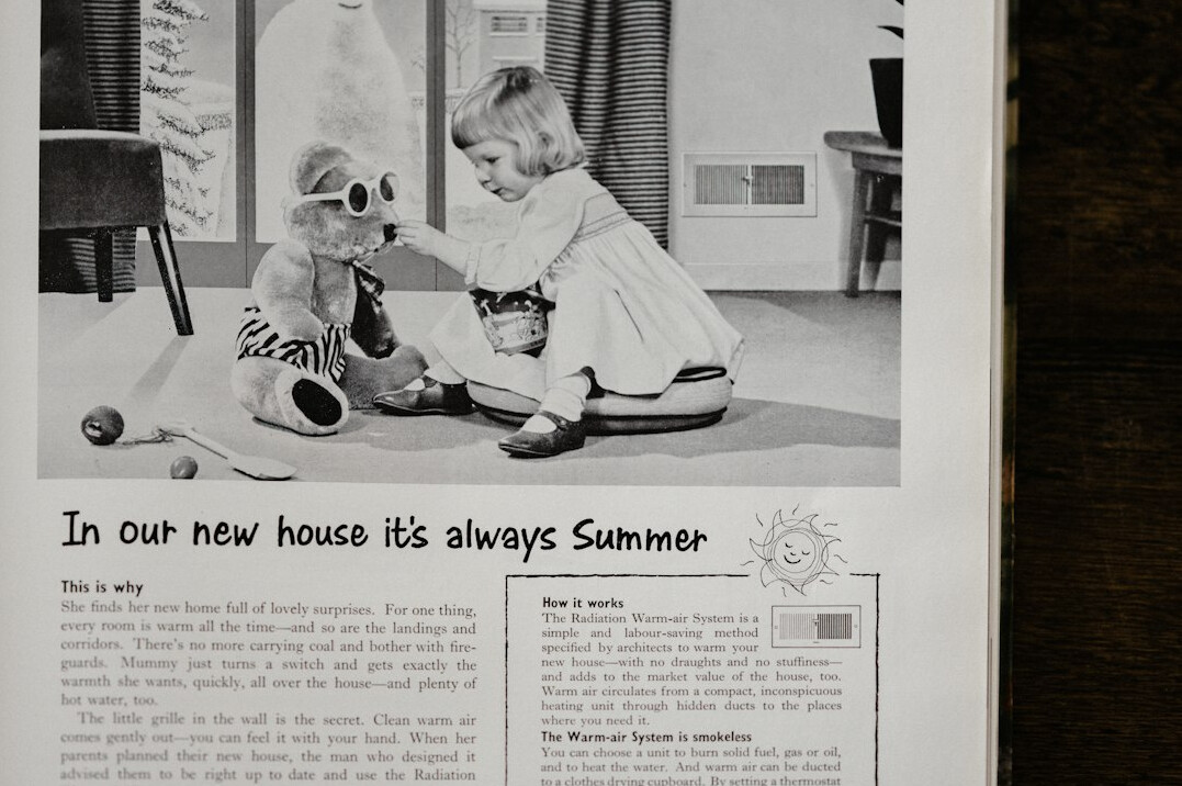 vintage newspaper ad