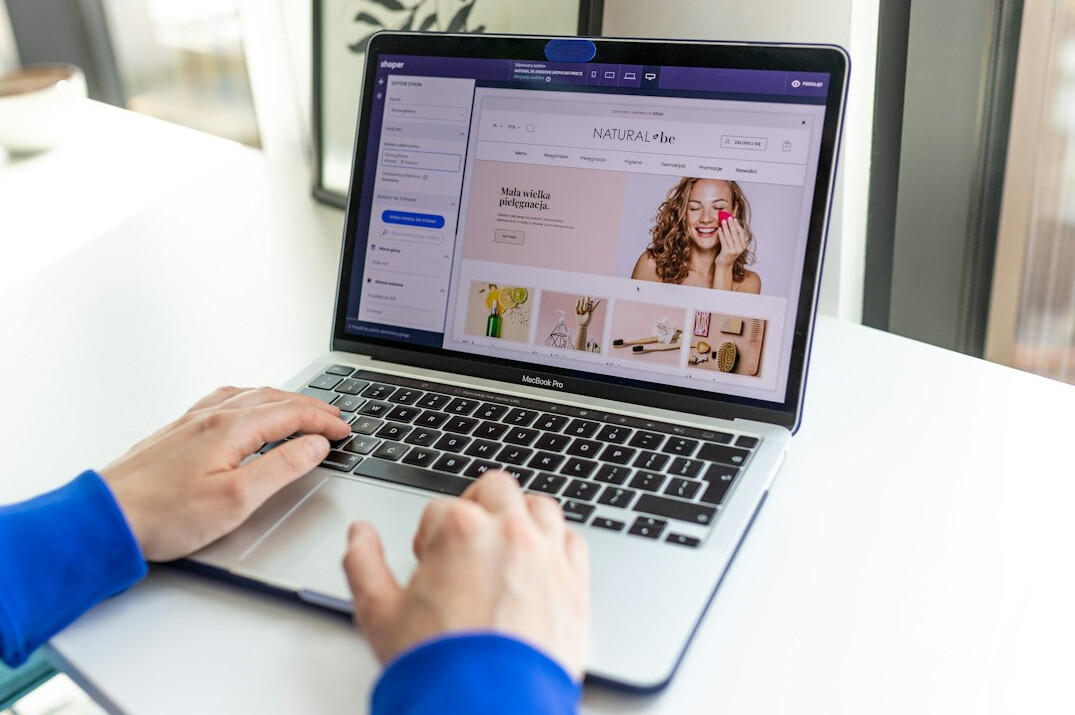 person browsing online ads